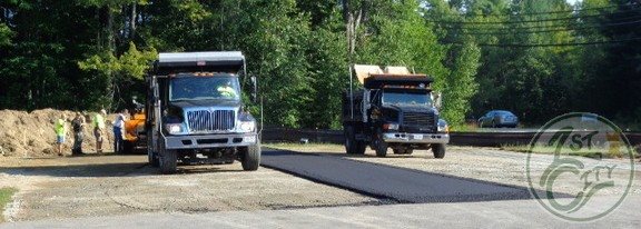 Milton Rd First City Cars and Trucks paving commences 2